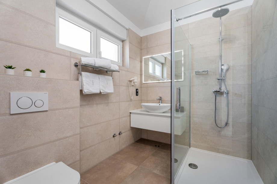 En-suite bathroom with shower in Bedroom No4