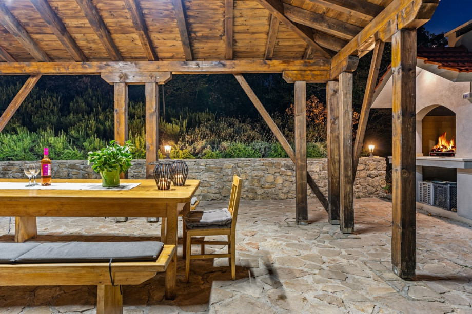 Traditional barbecue which is a perfect spot for the family evenings showing your grill skills