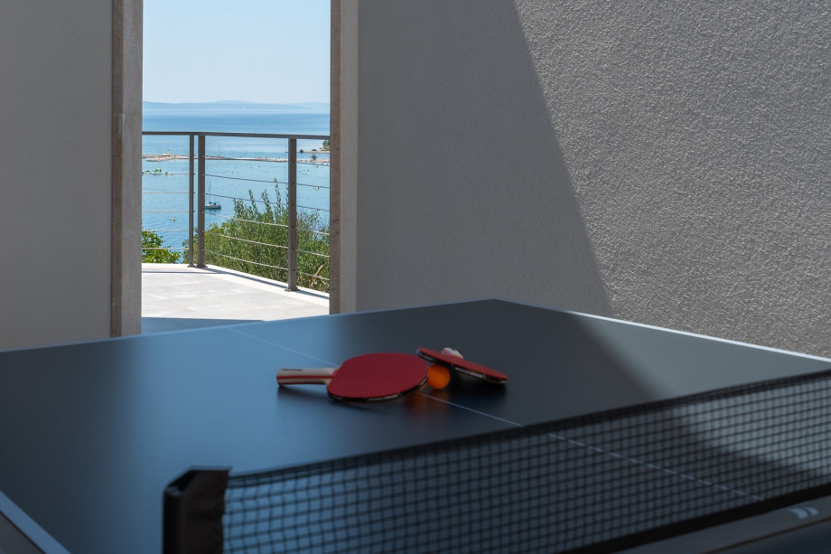 an outdoor Table tennis