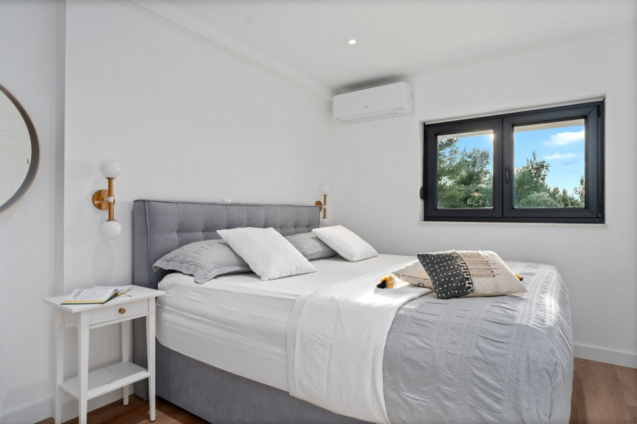 Bedroom No4 with superking-size bed 200cm x 200cm, en-suite bathroom with a shower