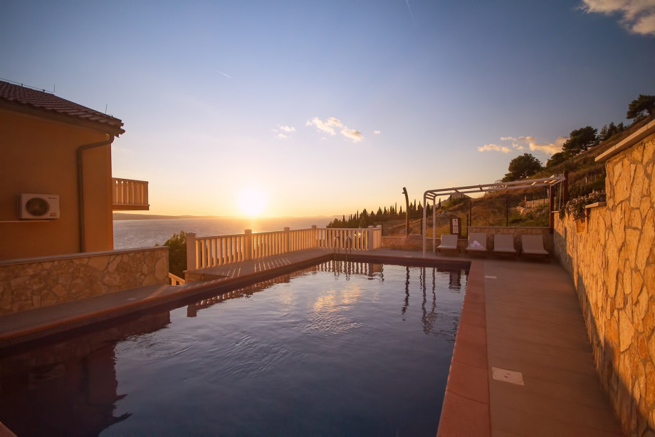 Villa Ana with 50msq private pool, amazing sea view,  7 bedrooms, 7 bathrooms, 18 person max