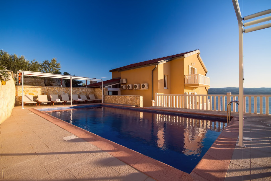 Villa Ana with 50msq private pool, amazing sea view,  7 bedrooms, 7 bathrooms, 18 person max