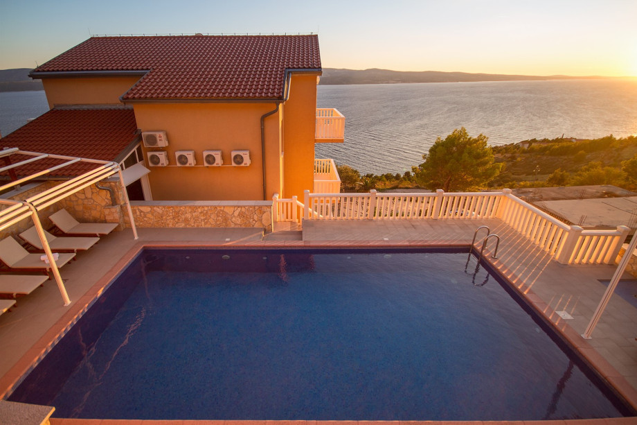 Villa Ana with 50msq private pool, amazing sea view,  7 bedrooms, 7 bathrooms, 18 person max