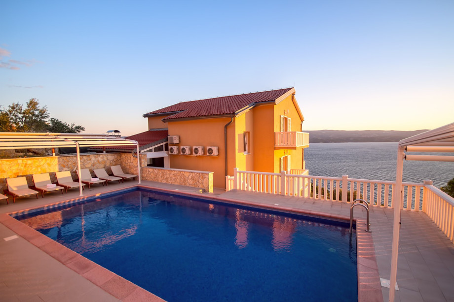 Villa Ana with 50msq private pool, amazing sea view,  7 bedrooms, 7 bathrooms, 18 person max