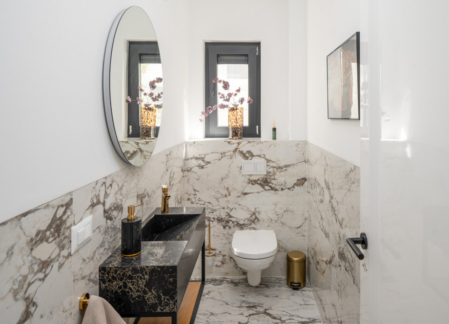 A separate restroom is also available