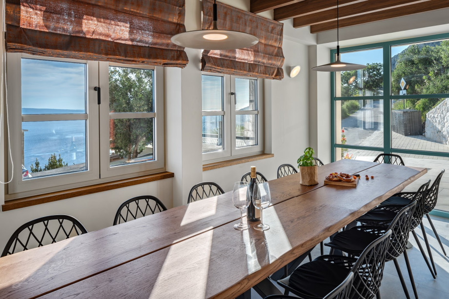 This space is ideal for hosting gatherings or hiring a private chef for a special dining experience