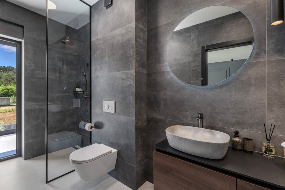 ensuite bathroom with a shower