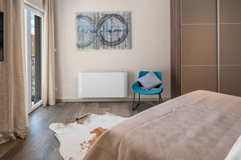 Bedroom No3 with king-size bed, TV, A/C, en-suite bathroom