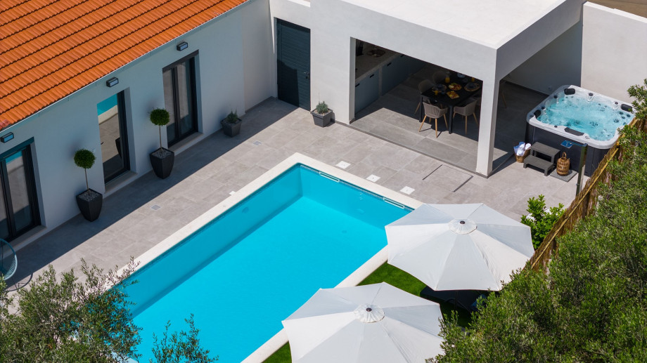 The pool inviting you to take a refreshing dip at your leisure