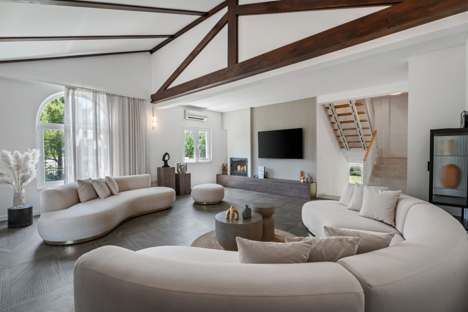 stylish 45sqm living room with lots of natural light