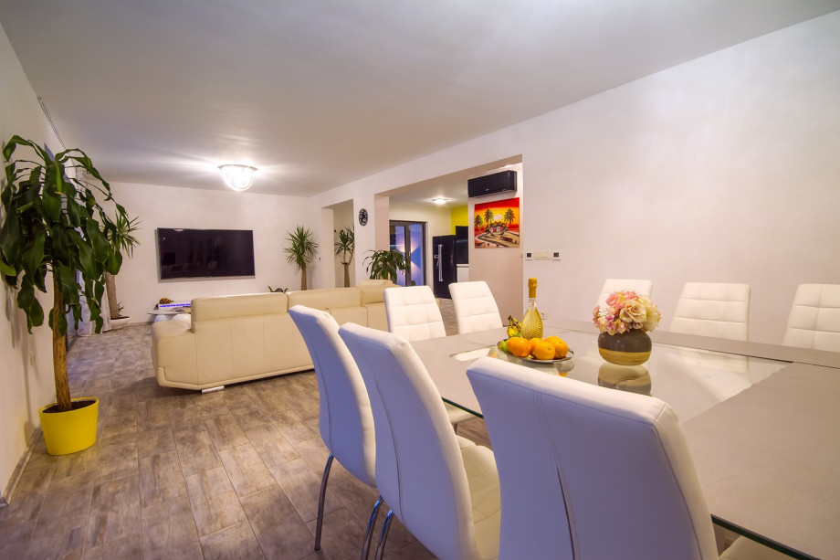 Beautiful dining and living room