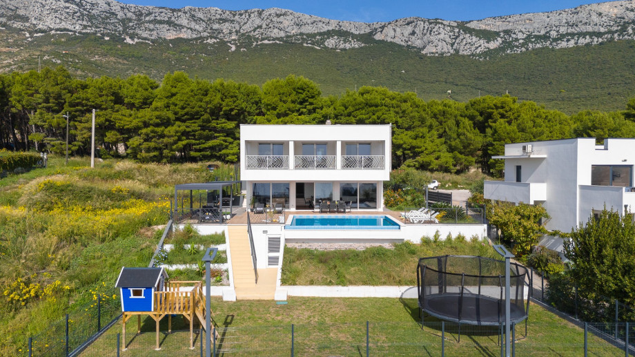 Villa is nestled between two Unesco heritage cities Trogir and Split