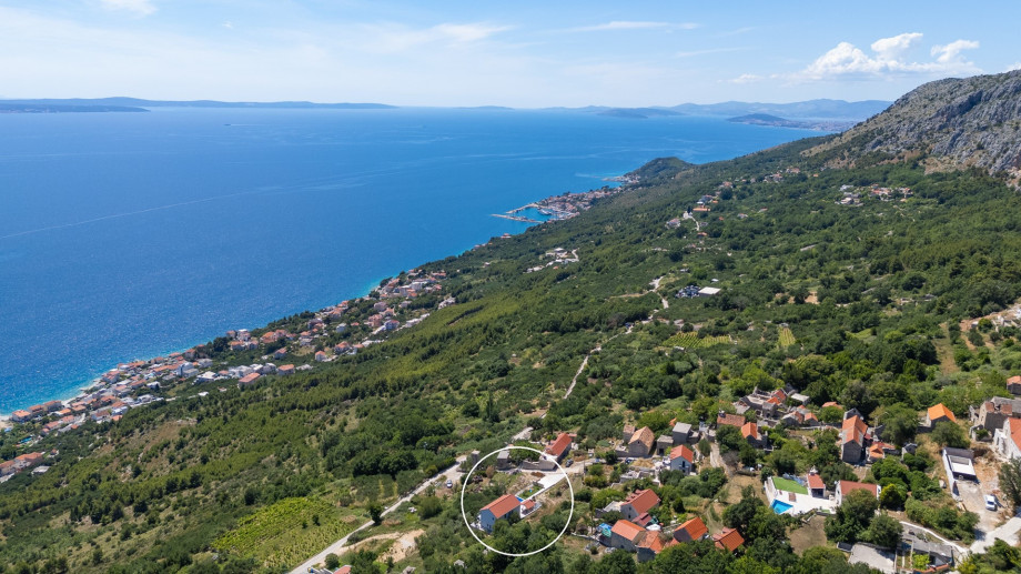 Marked position of Villa Roko