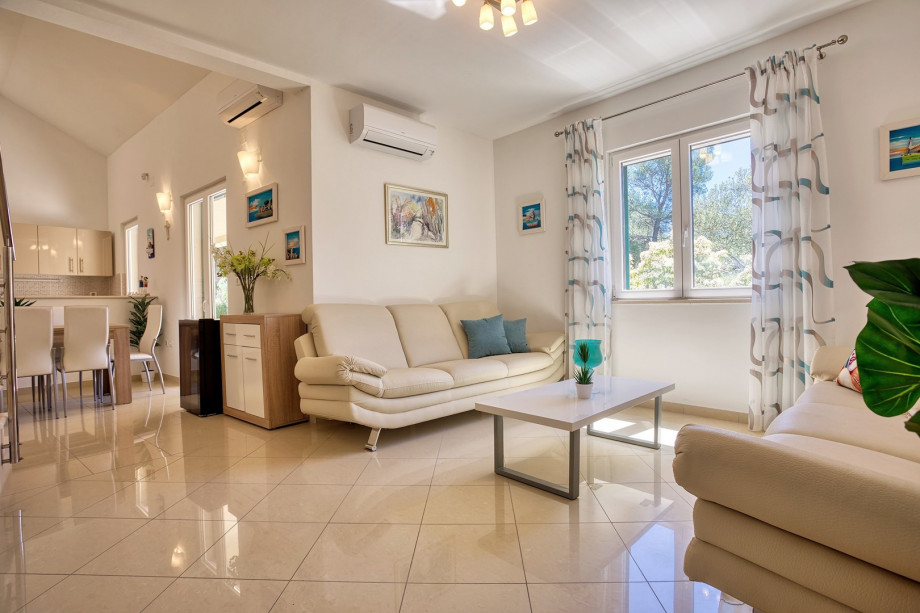 A living room air-conditioned
