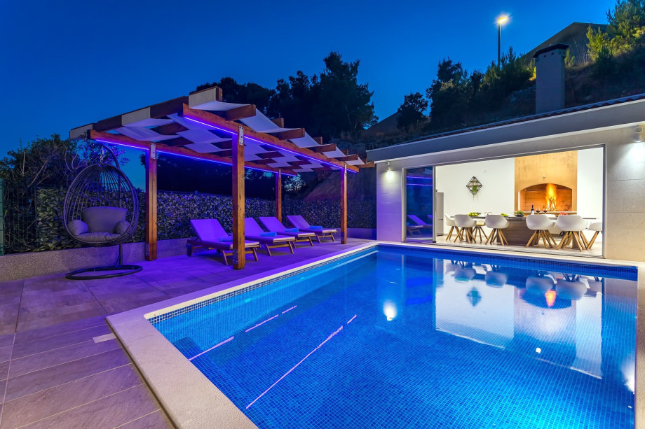 Pool area and summer kitchen