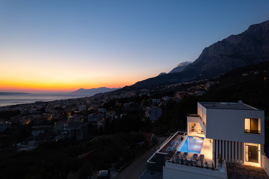 The panoramic sea views from the pool area are breathtaking