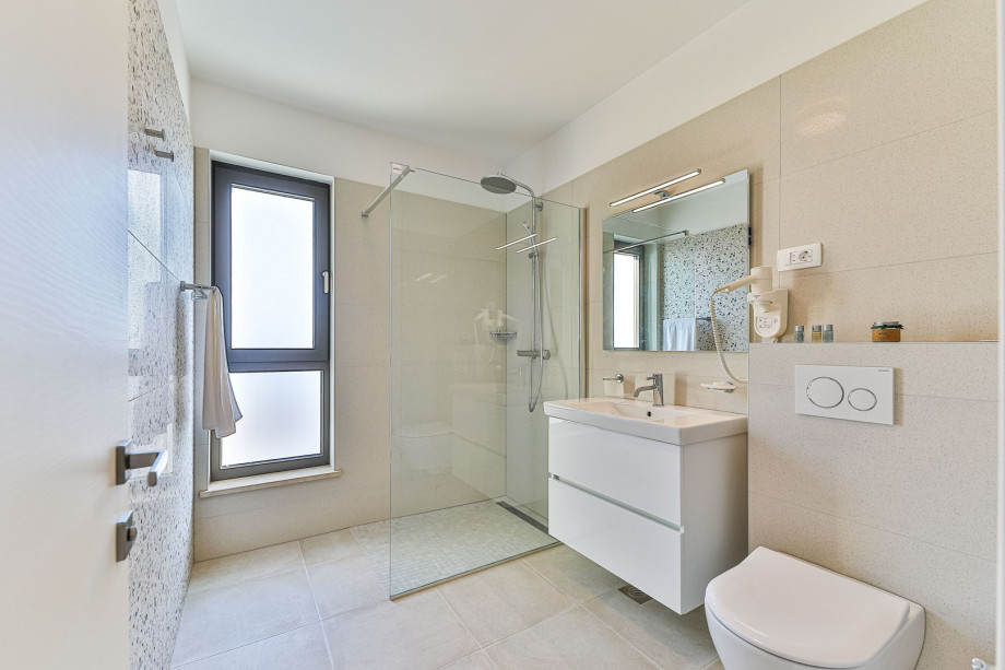 En-suite Bathroom in Bedroom Nr. 3 with walk-in shower