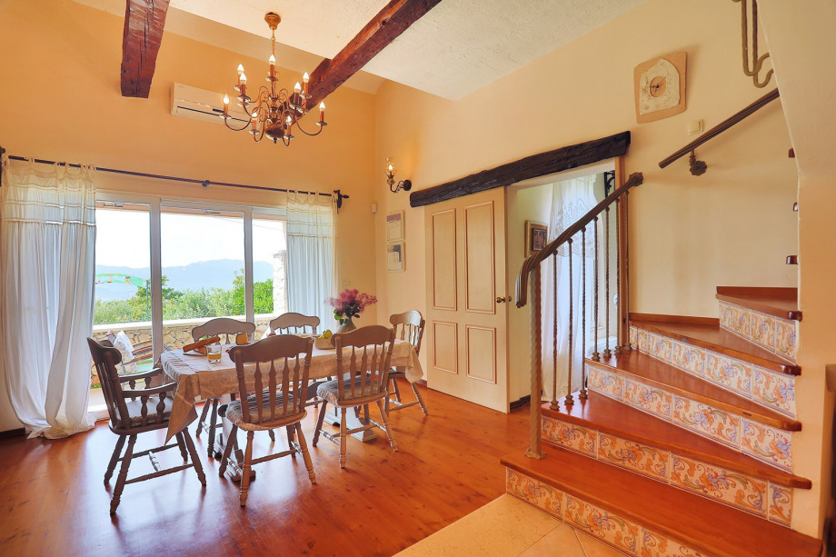 Dining room with unique and very old furniture and decorations