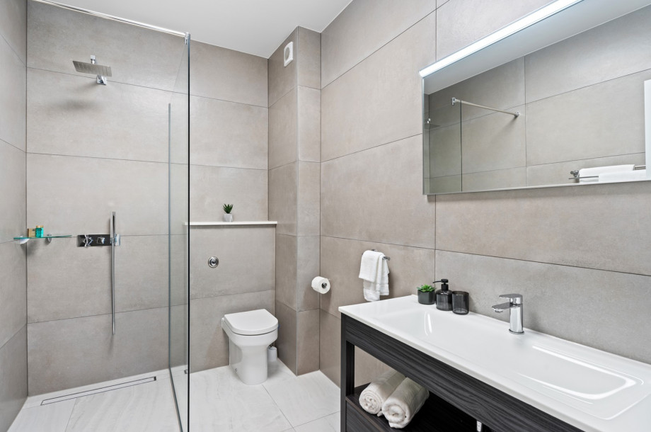 Bathroom with a shower