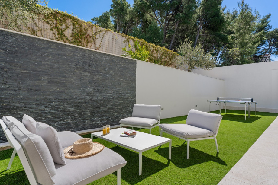 And some kid-friendly toys behind the house