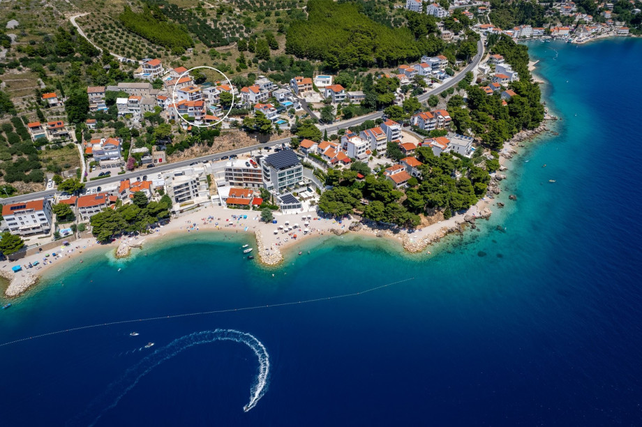 Marked position of Villa Dattero