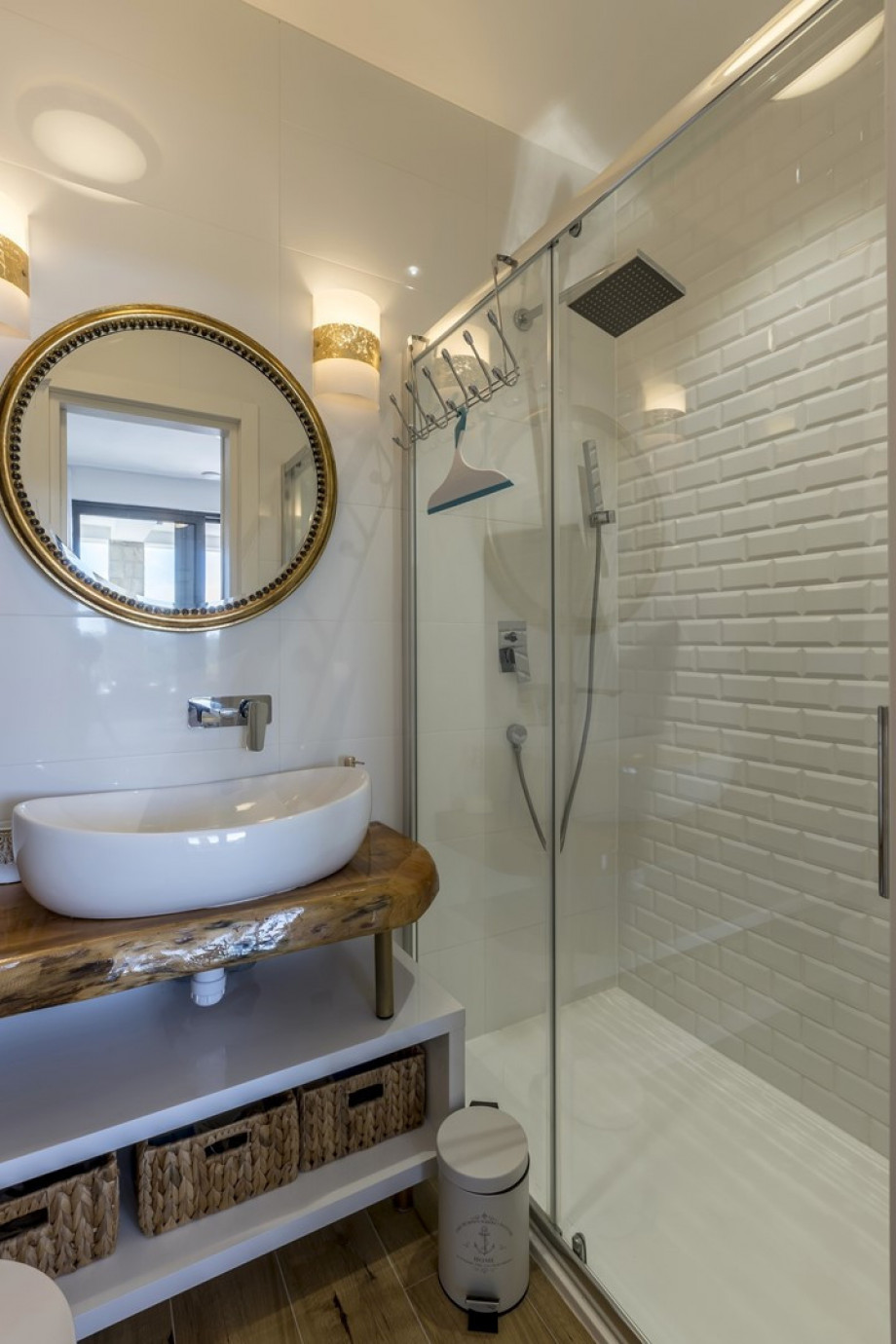 En suite bathroom with shower (bedroom No3)