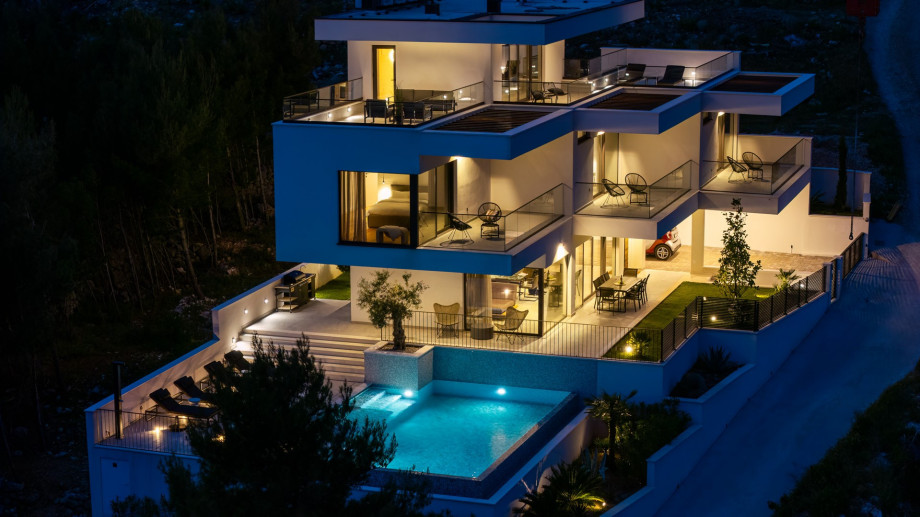 His magnificent four-en-suite bedroom villa is a perfect blend of modern elegance and Mediterranean charm, designed for those seeking an unforgettable escape.