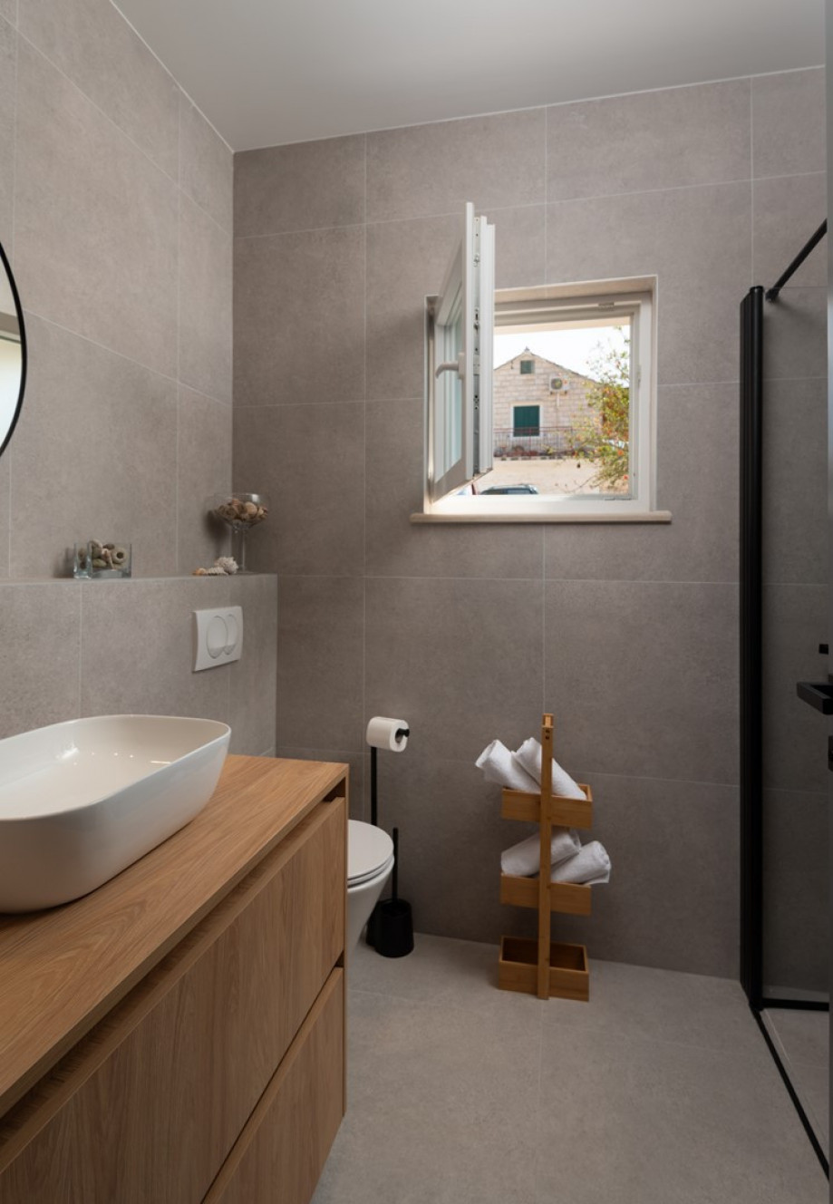 Family bathroom with a shower next door from bedroom NO2.