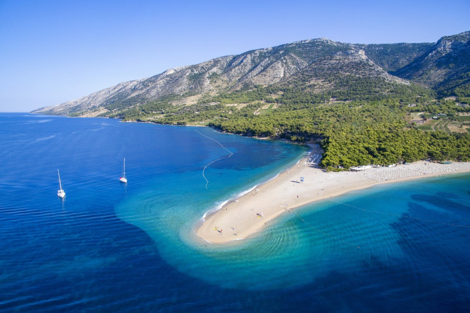 Many beautiful beaches with crystal clear sea