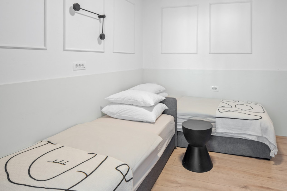 This bedroom is perfect for accommodating guests or family members