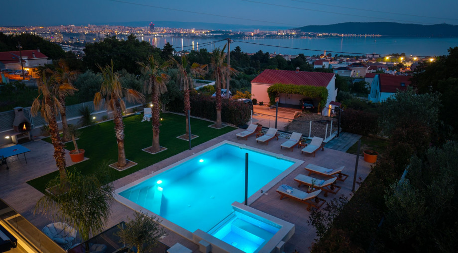 Nicely organized lights all around the property