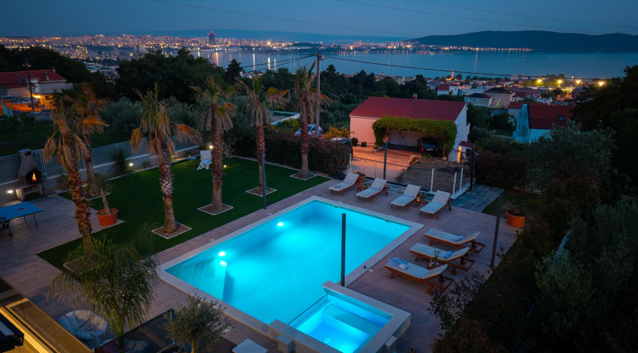 Nicely organized lights all around the property