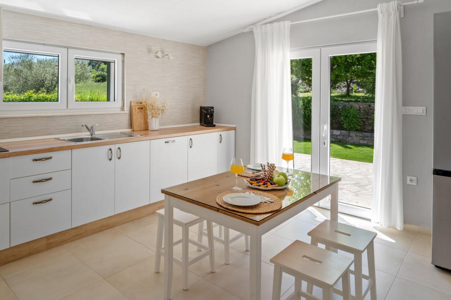 The kitchen is fully equipped with everything you need for a very comfortable stay.