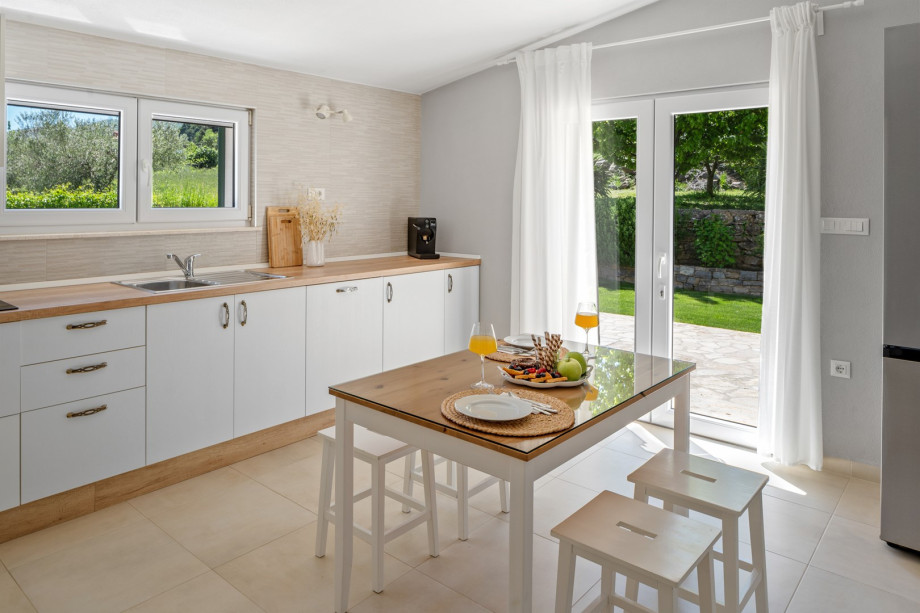 The kitchen is fully equipped with everything you need for a very comfortable stay.