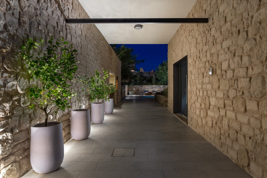 Mediterranean style house like Villa Praska (Villa Peach), with typical Dalmatian surroundings like stone walls