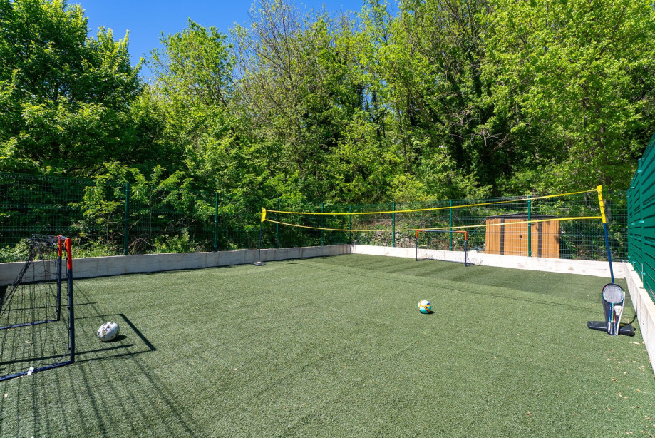 green playground for various outdoor games