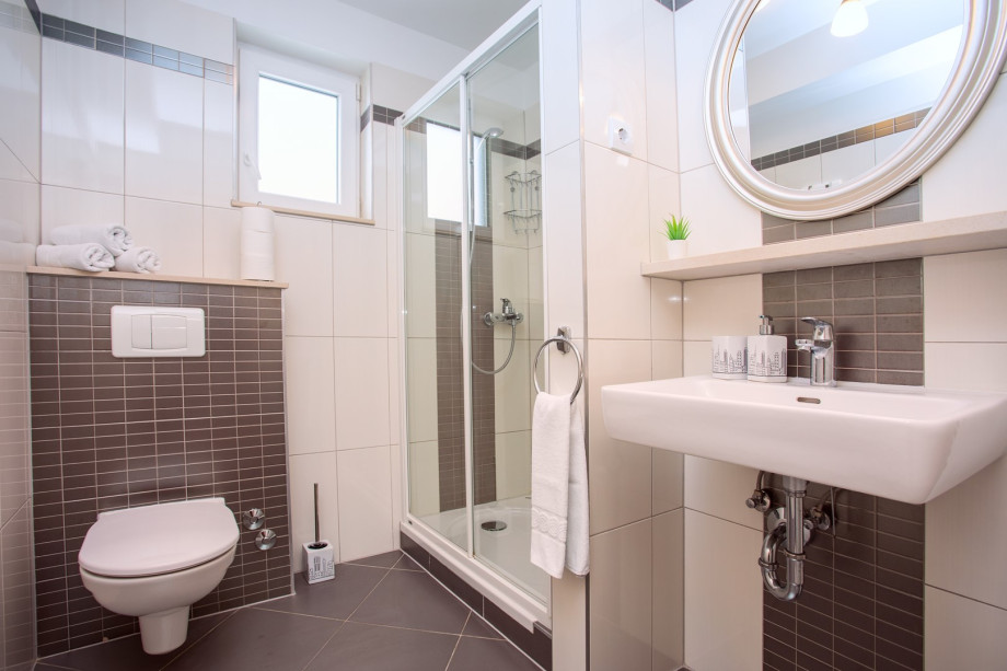 Bathroom with a shower