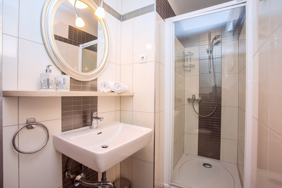 Bathroom with a shower