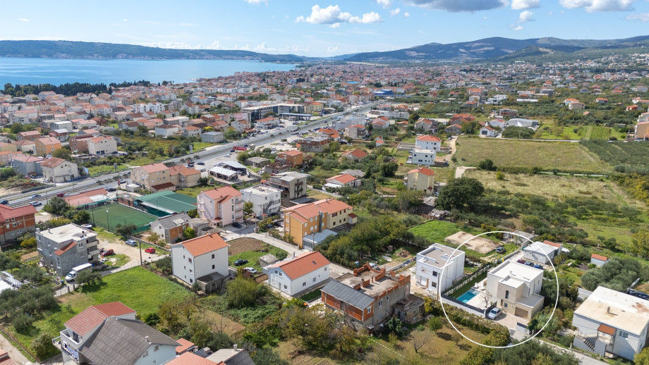 Markierte Position der Villa Veluri