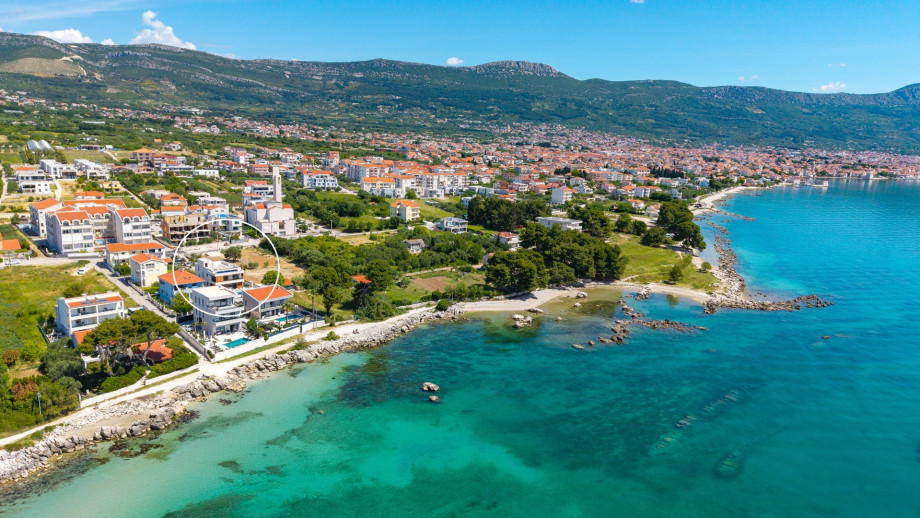 Marked position of Villa San Pietro