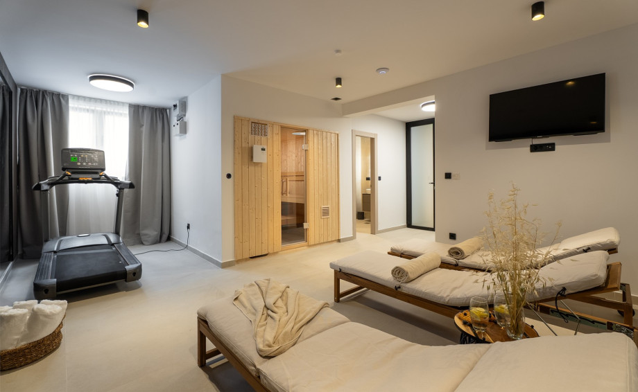 Indulge in the ultimate relaxation in the private spa zone