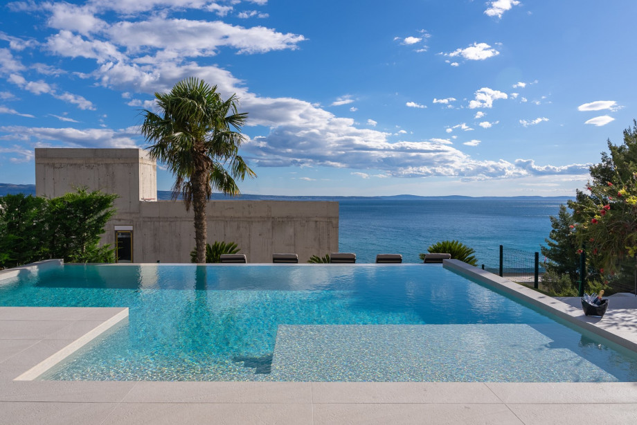 Villa ABA is located above the coast road in Podstrana village