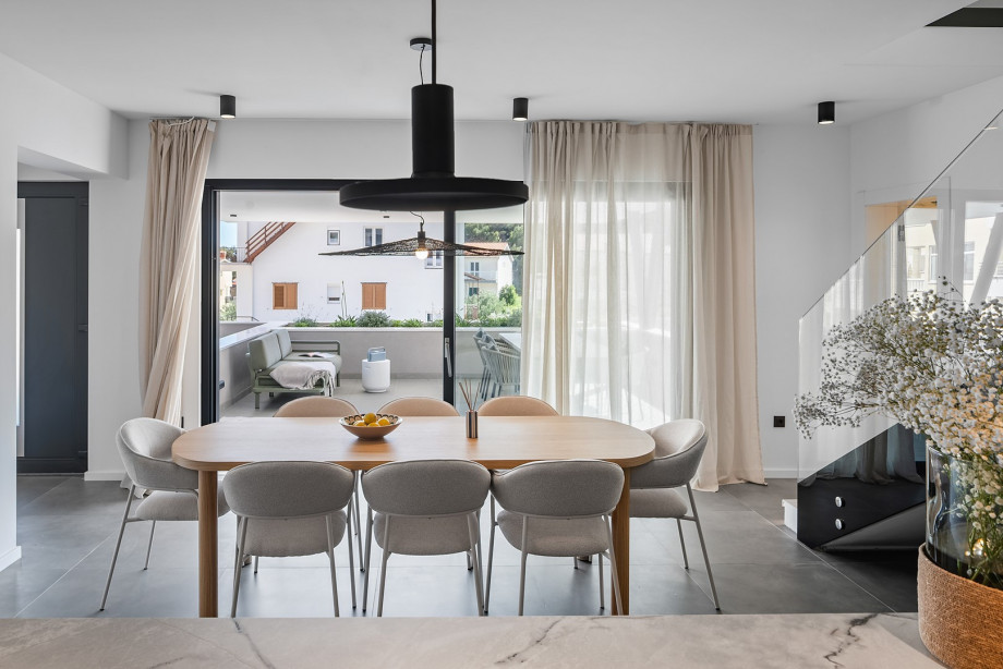 Cozy dining table perfect for enjoying home-cooked meals together