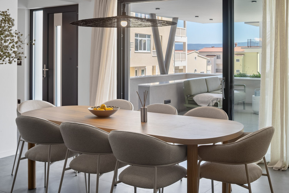 Cozy dining table perfect for enjoying home-cooked meals together