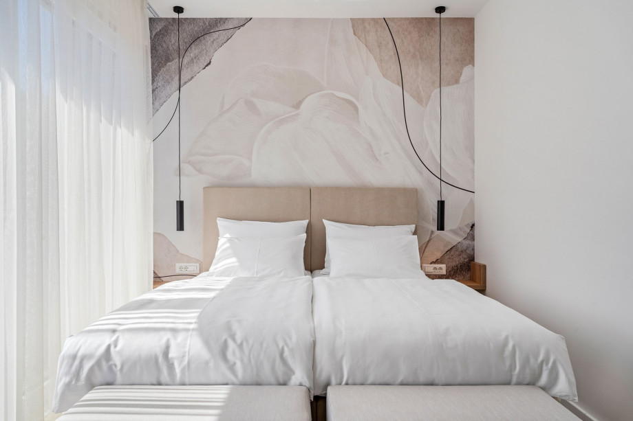 Bedroom No4 also offers an A/C and views of the natural surroundings