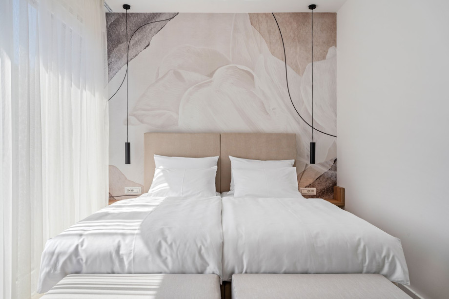 Bedroom No4 also offers an A/C and views of the natural surroundings