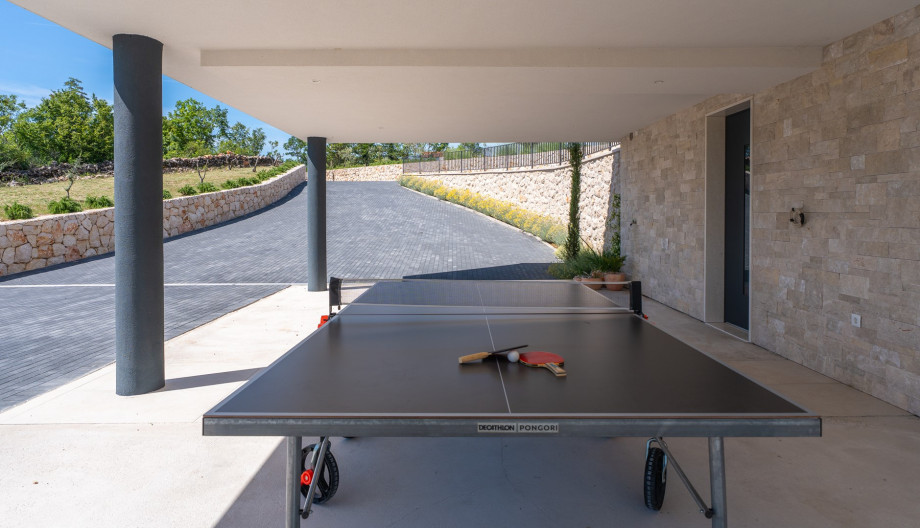 Engage in friendly competition with loved ones at the billiards and table tennis area