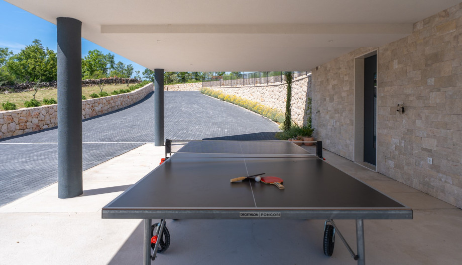 Engage in friendly competition with loved ones at the billiards and table tennis area