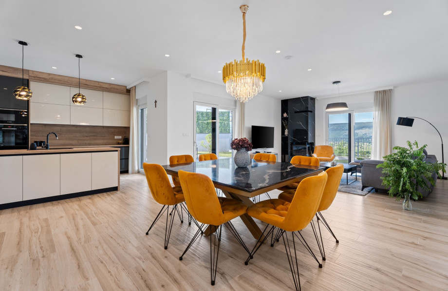 All interior is carefully furnished with high-quality furniture and details in modern style.