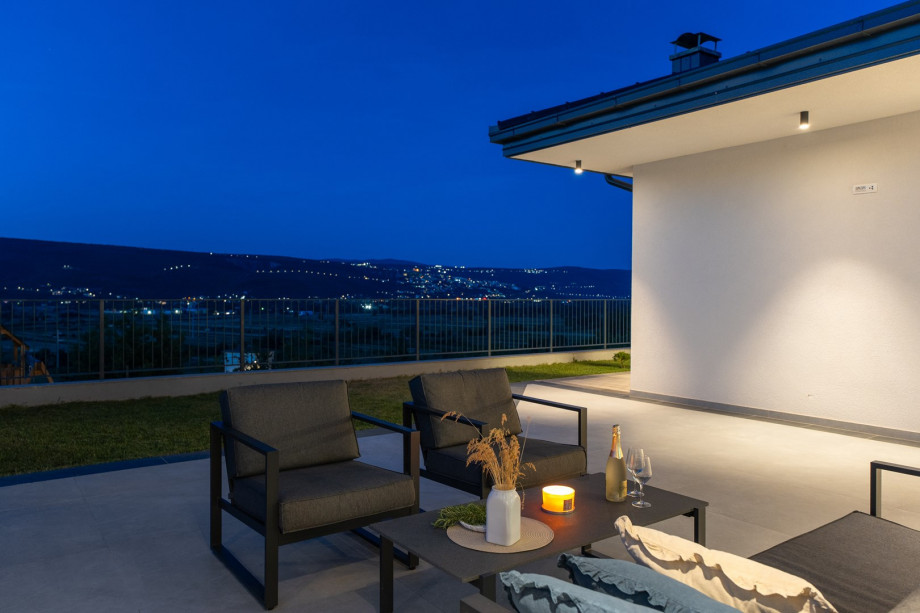 Relax and enjoy a glass of wine on hot summer evenings